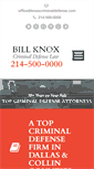 Mobile Screenshot of billknoxattorney.com